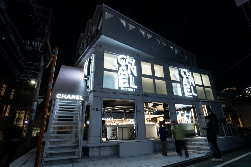シャネル新店舗の外観