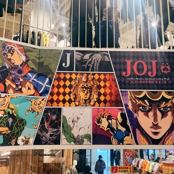 ジョジョコラボの店内の様子
