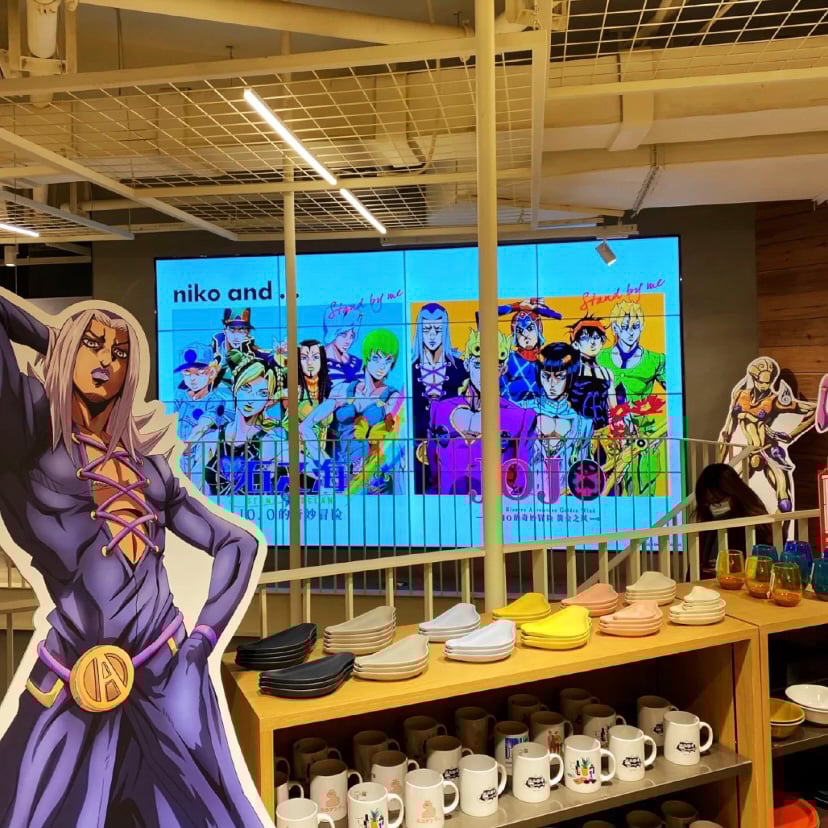ジョジョコラボの店内の様子
