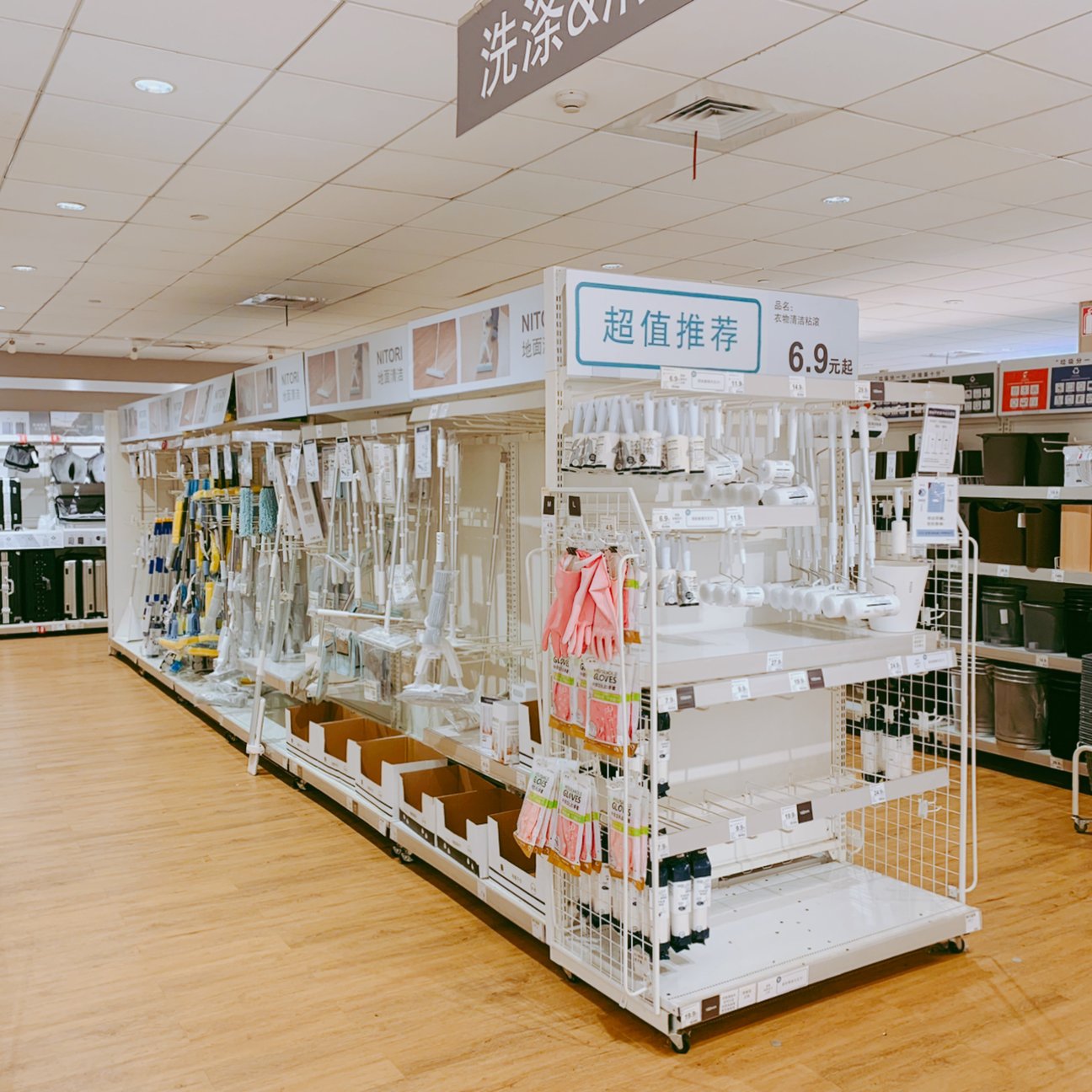 上海のニトリ店内の様子