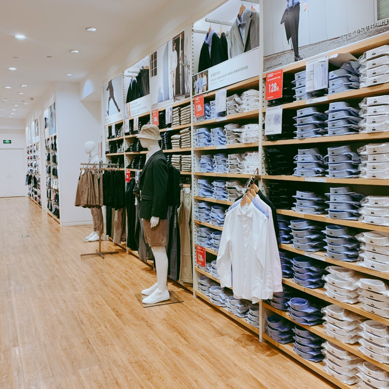 上海のユニクロ店内の様子