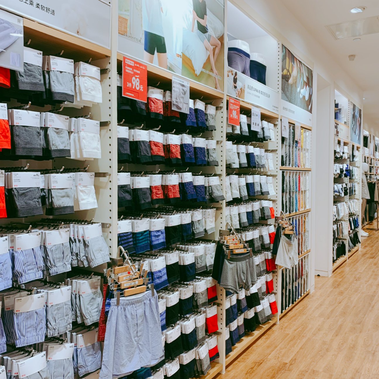上海のユニクロ店内の様子