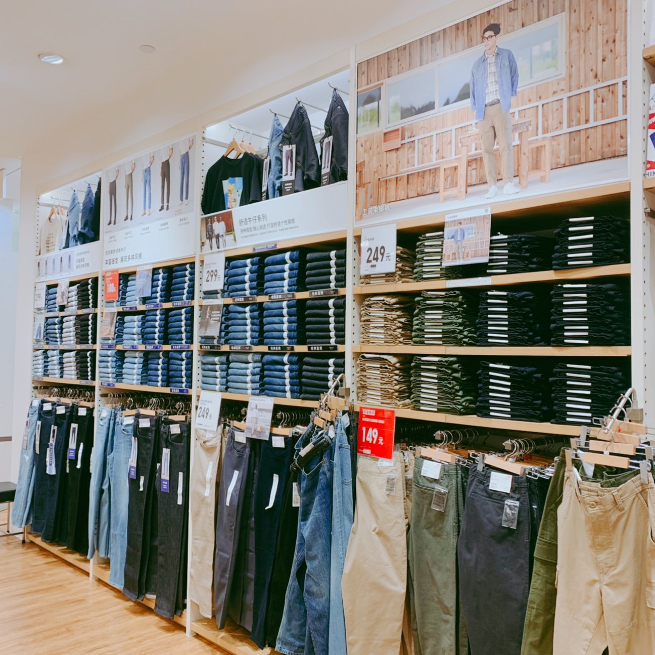 上海のユニクロ店内の様子
