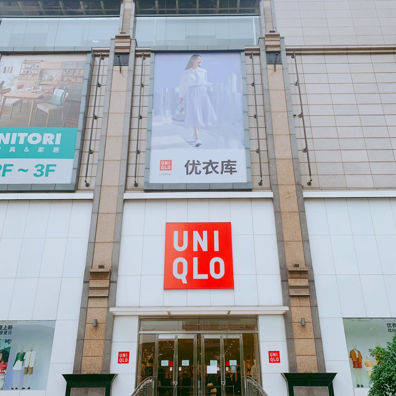 上海のユニクロ店内の様子