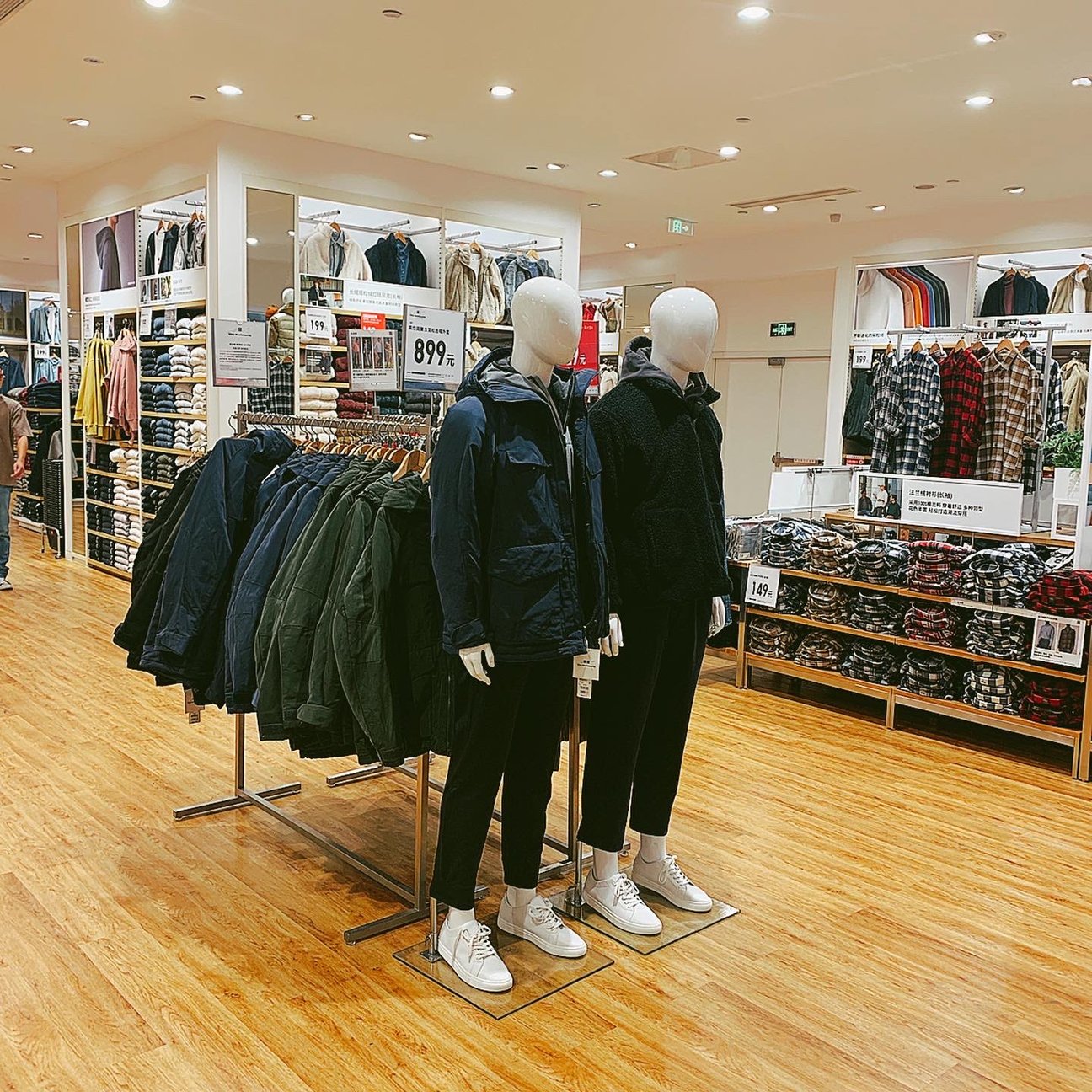上海のユニクロ店内の様子