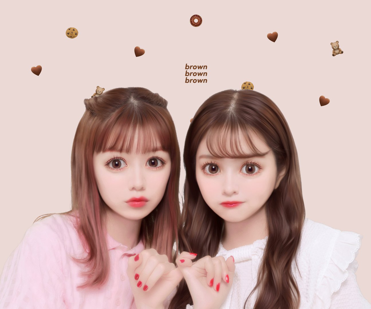 女性2人が写ったプリクラ