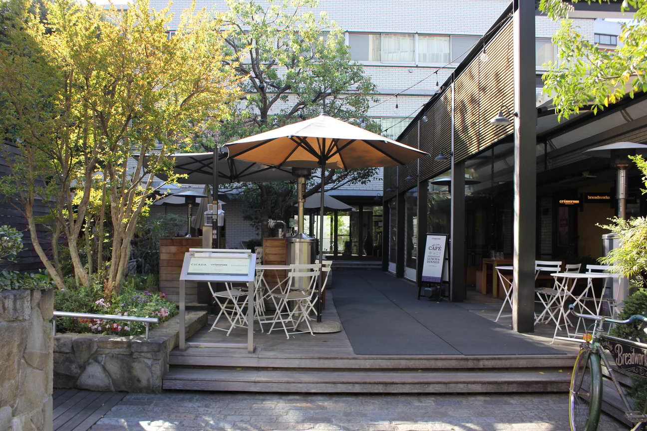 表参道のカフェ「クリスクロス」の外観