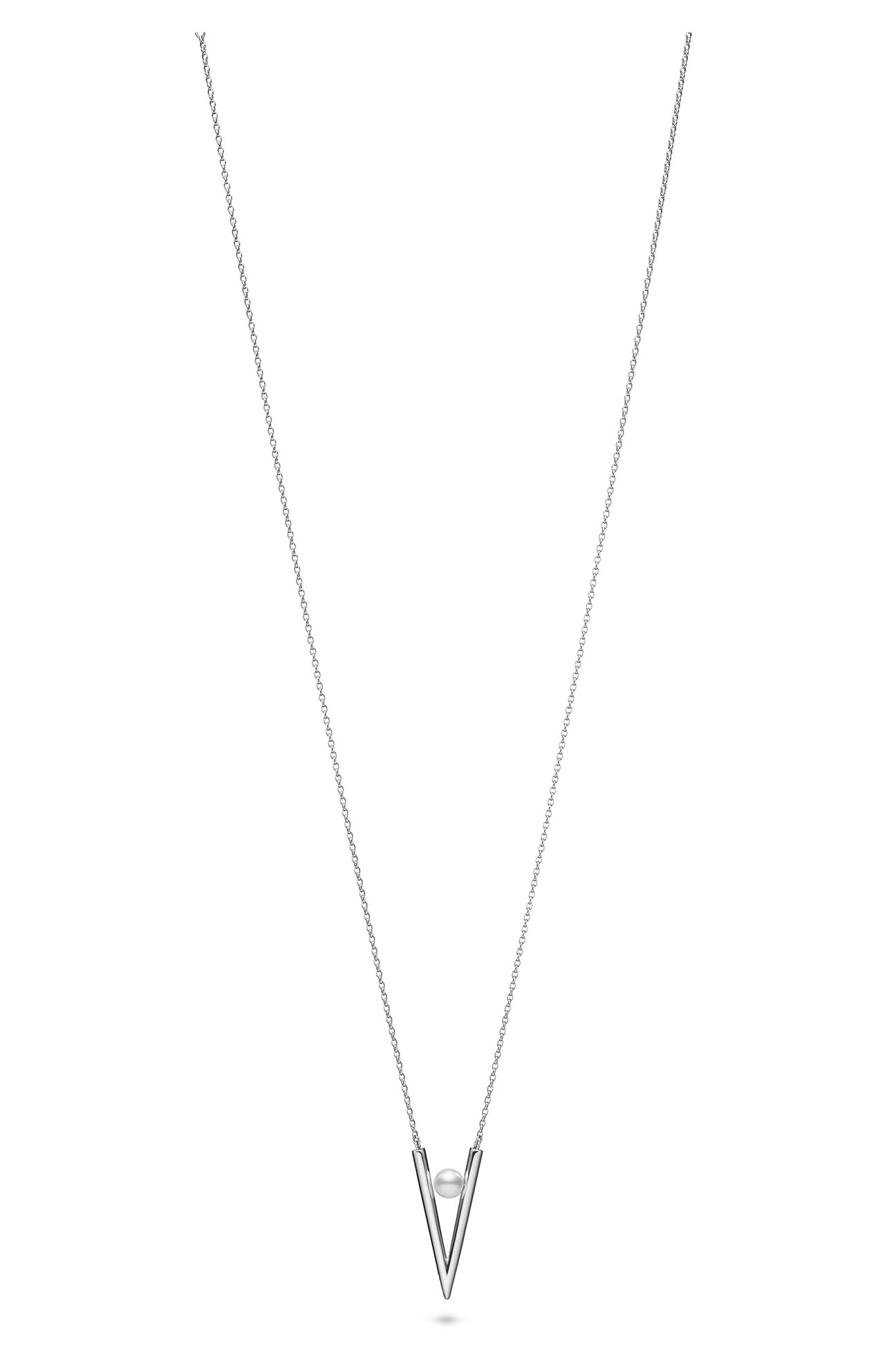 ペンダント アコヤ真珠、SIL製(全長 約64cm)7万7000円