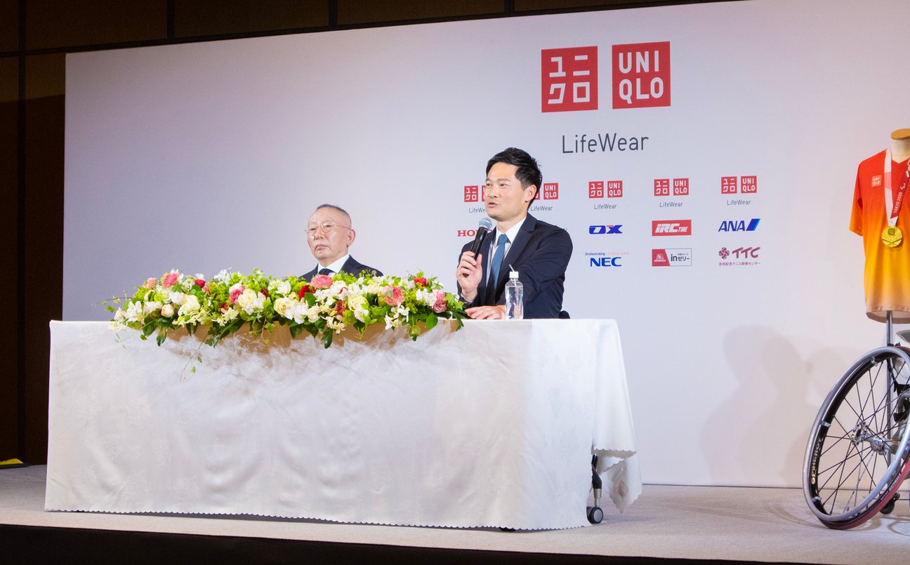 ユニクロが主催した国枝慎吾選手の引退会見