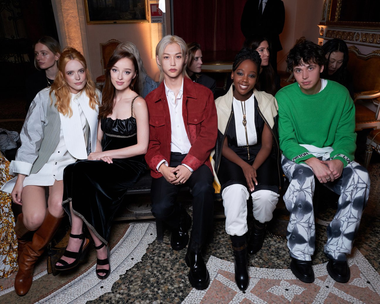 Stacy Martin, Phoebe Dynevor, Felix, Thuso Mbedu, Sean Koons
