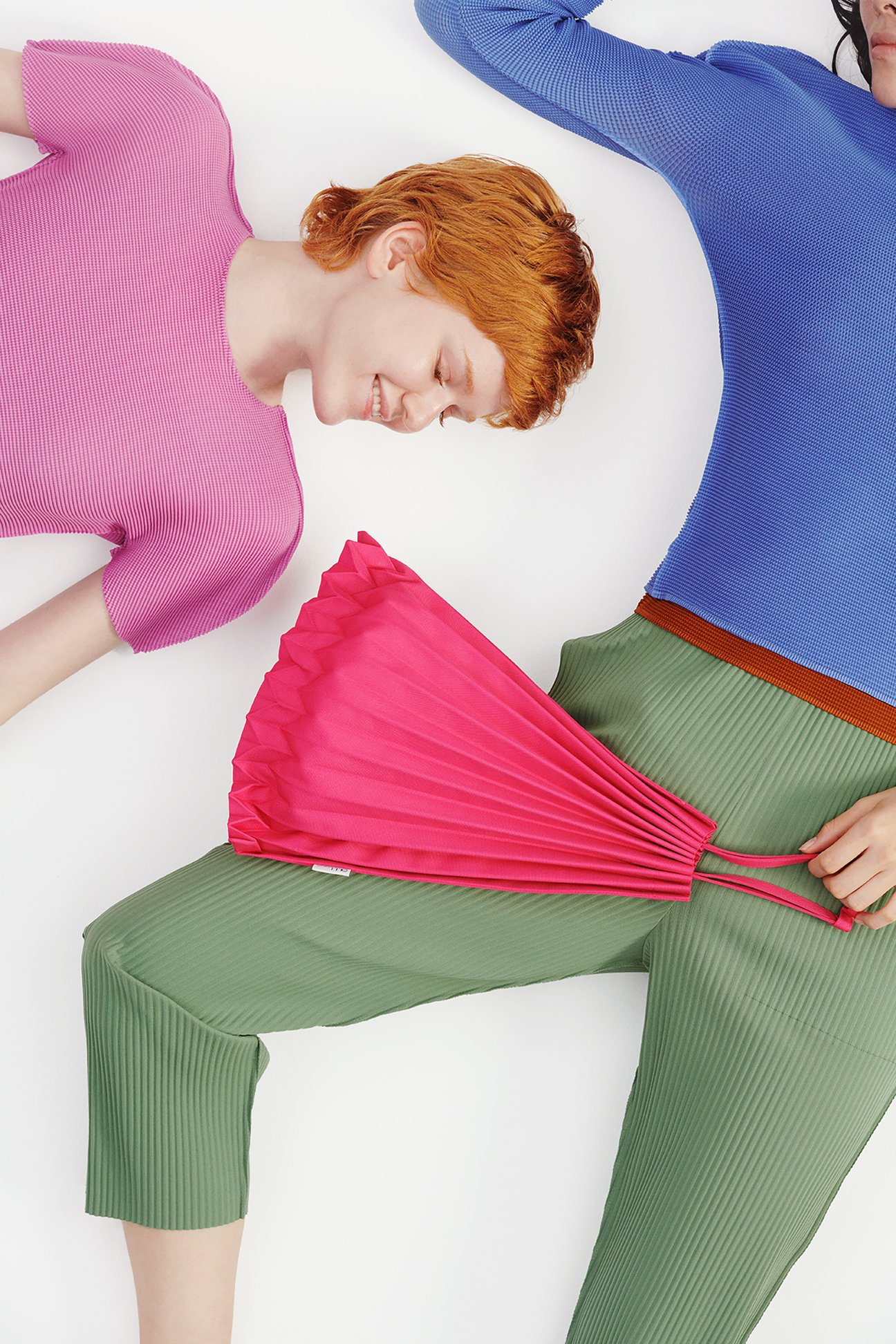 TRUNK PLEATS BAG 12 ローズ