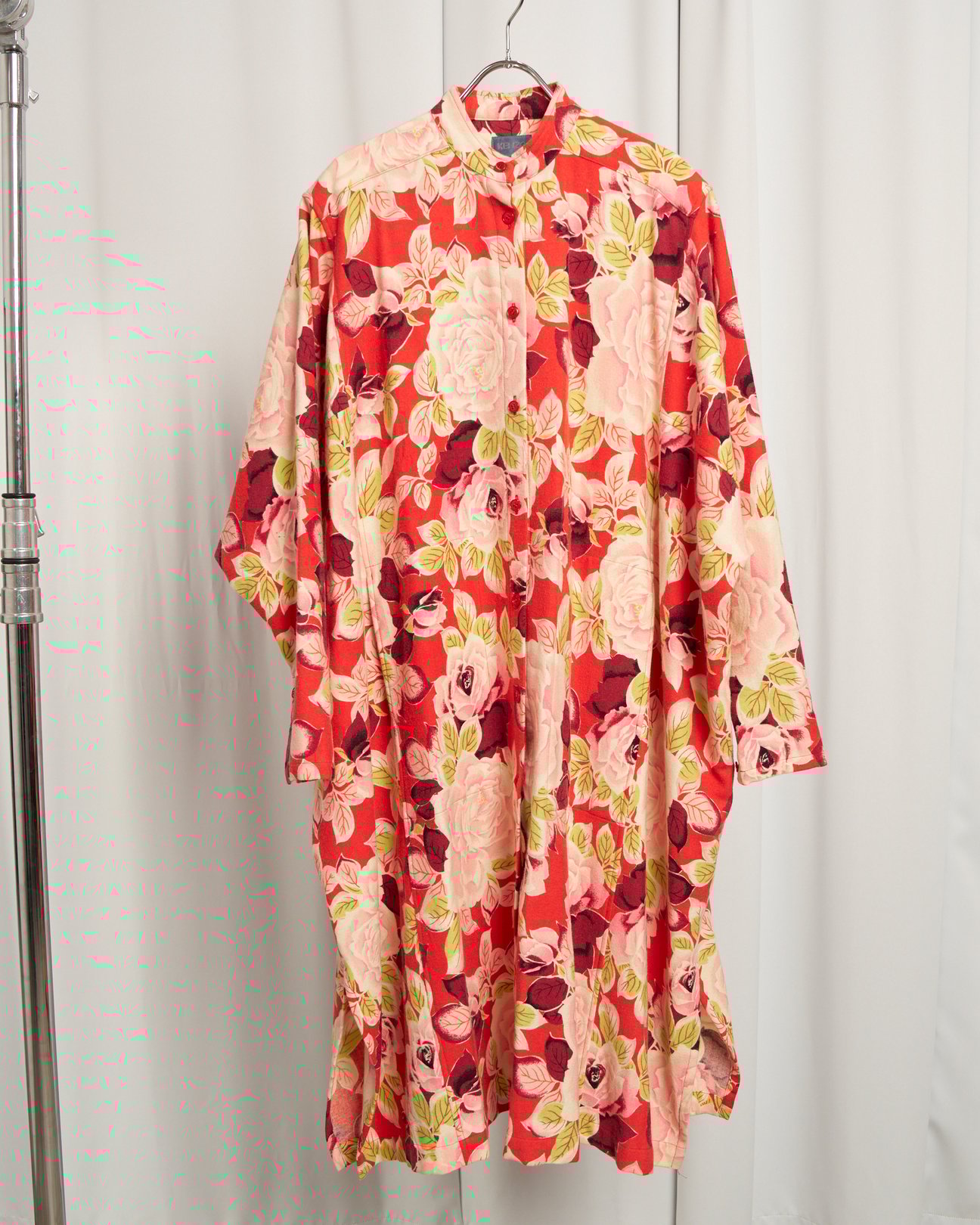 KENZO PARIS 1980's 花柄ドルマンスリーブロングシャツ