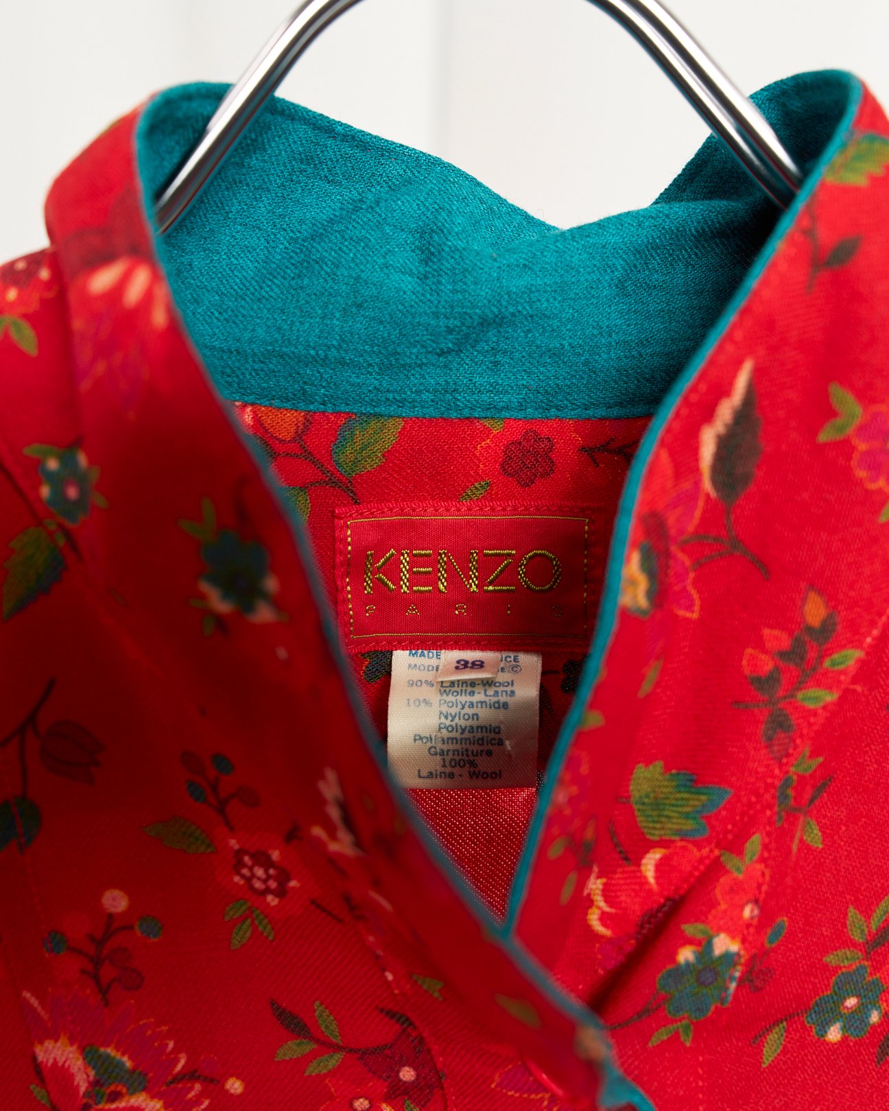 KENZO PARIS スタンドカラーロングワンピース