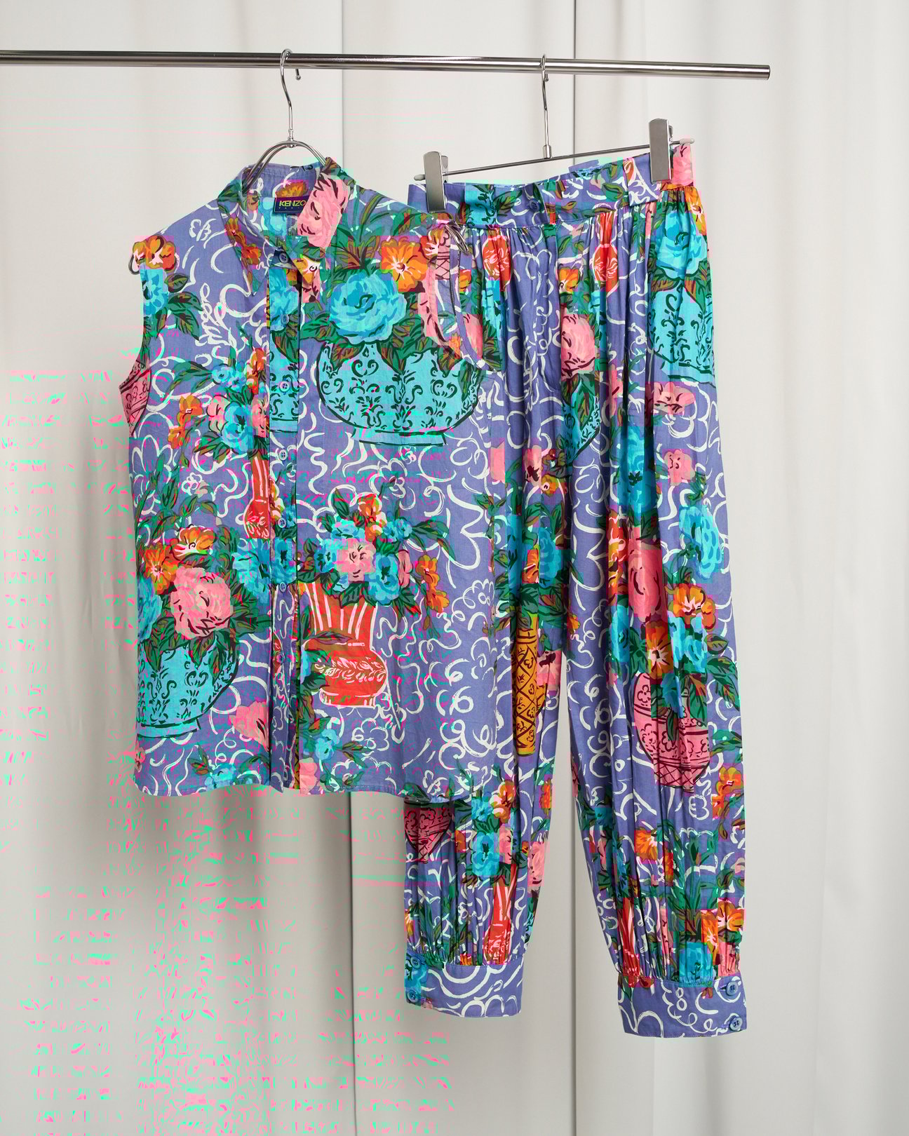 KENZO PARIS 1980's 花瓶柄セットアップ