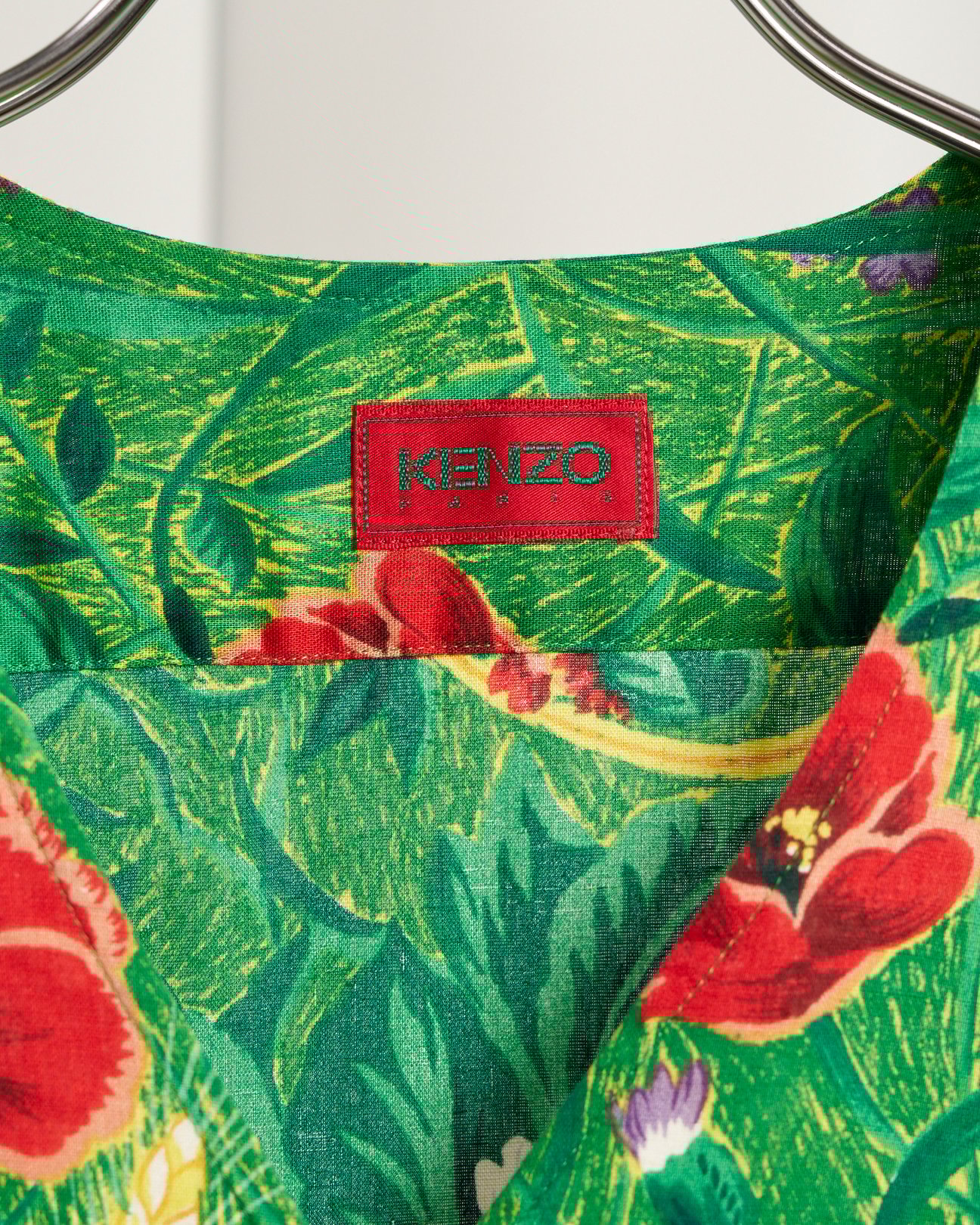 KENZO PARIS 1980's 綿麻花柄セットアップ