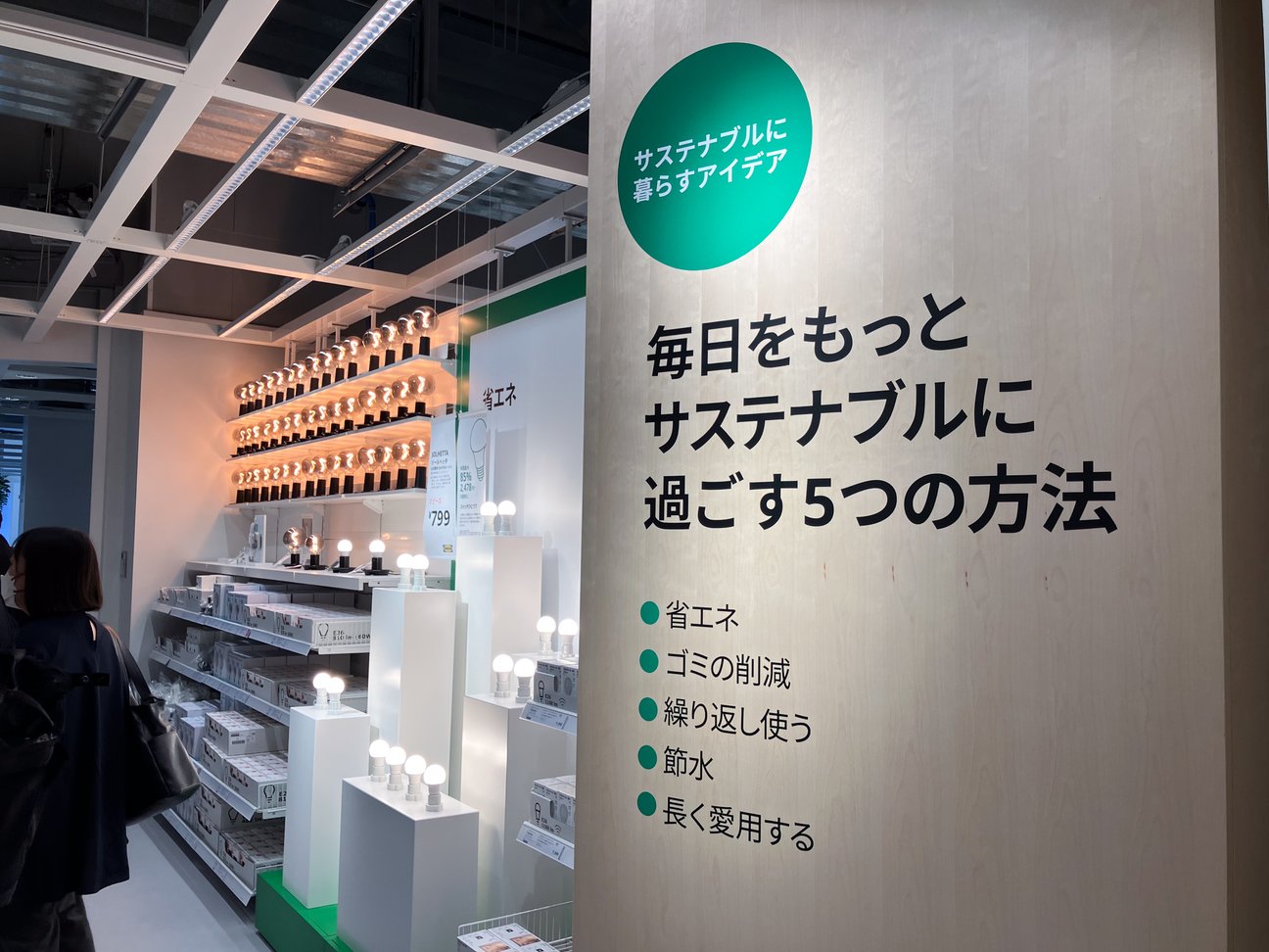 イケアのサステナブルな取り組みの例
