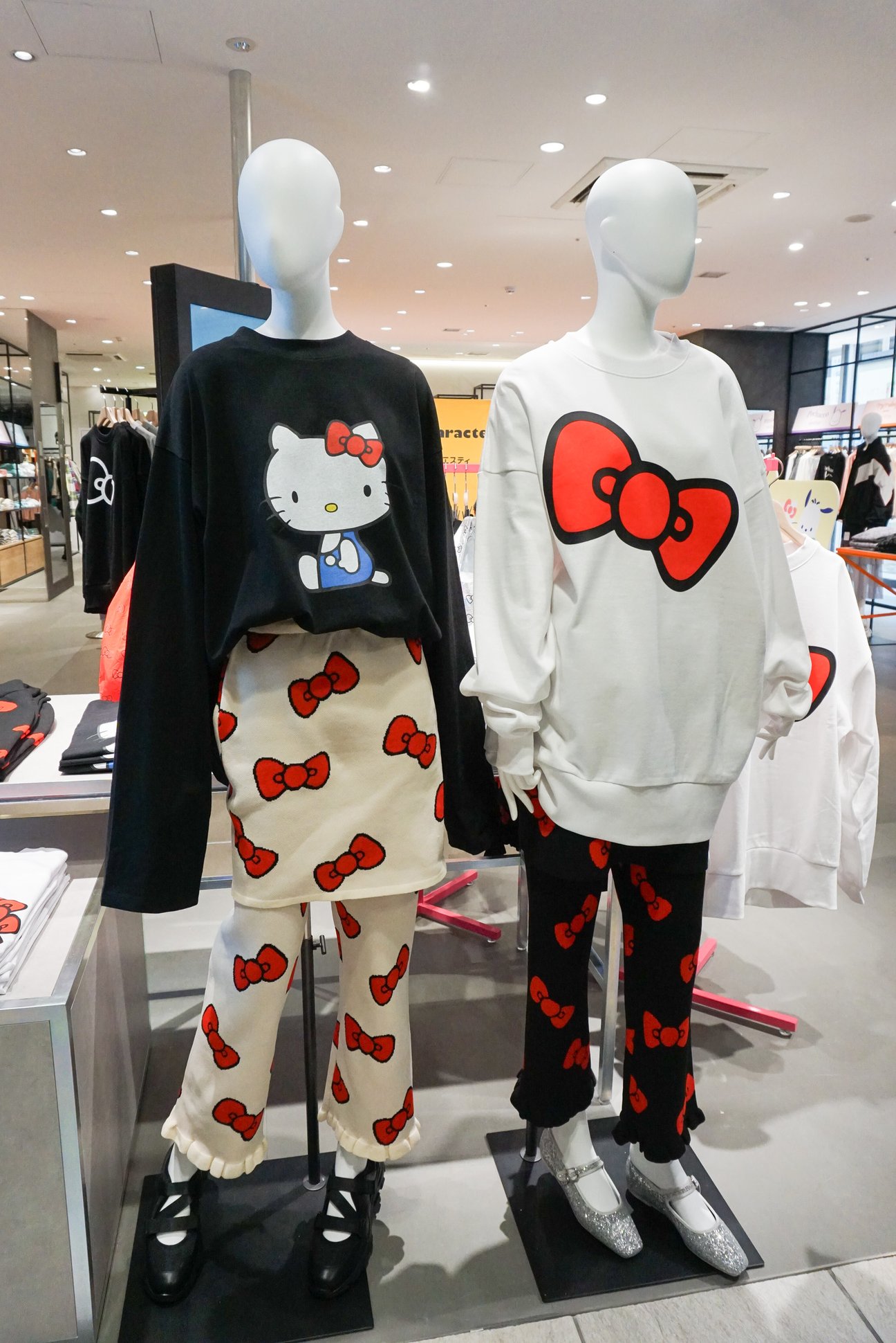 サンリオコラボの売り場の様子