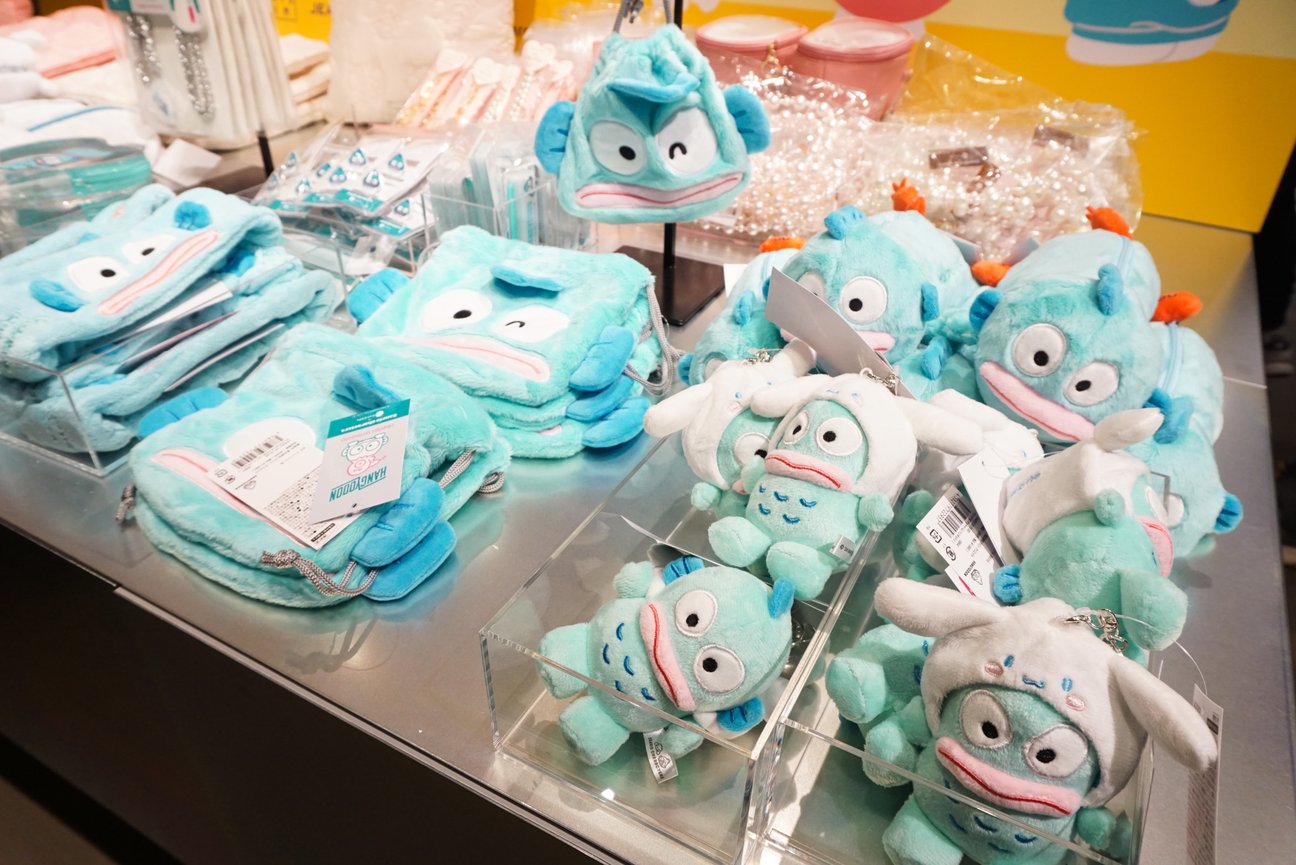 サンリオコラボの売り場の様子
