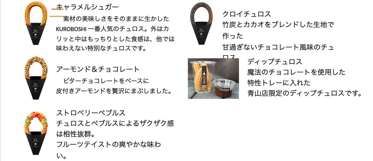「KUROBOSHI」青山店のメニュー画像