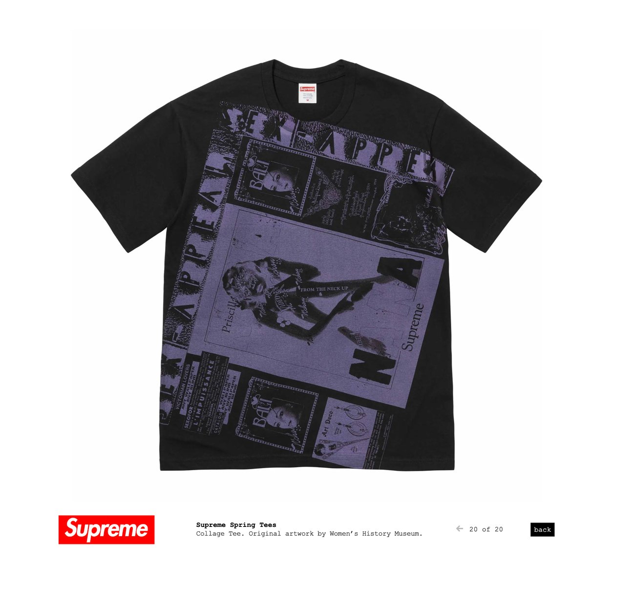 シュプリームから新作Tシャツ、マーガレット・キーンの「ビッグ