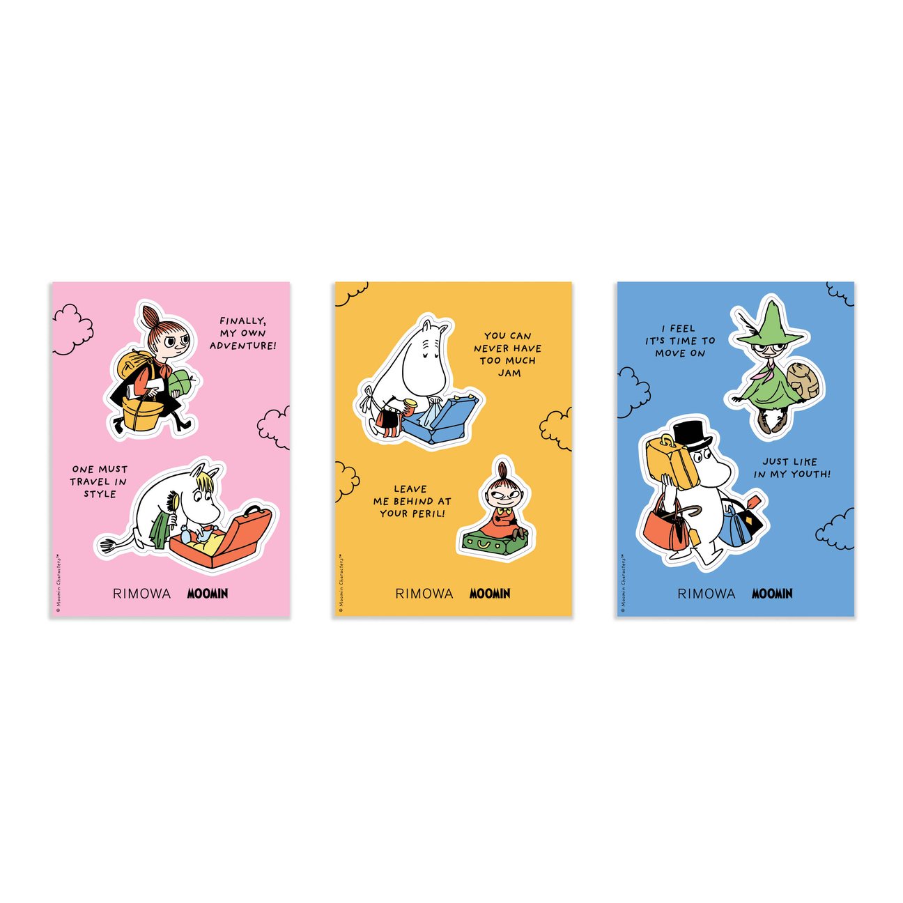 RIMOWA & MOOMIN Sticker Set 各6600円 ※世界先行発売アイテム