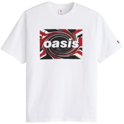 リーバイスがバンド「オアシス」のTシャツ発売、デッカ ロゴを