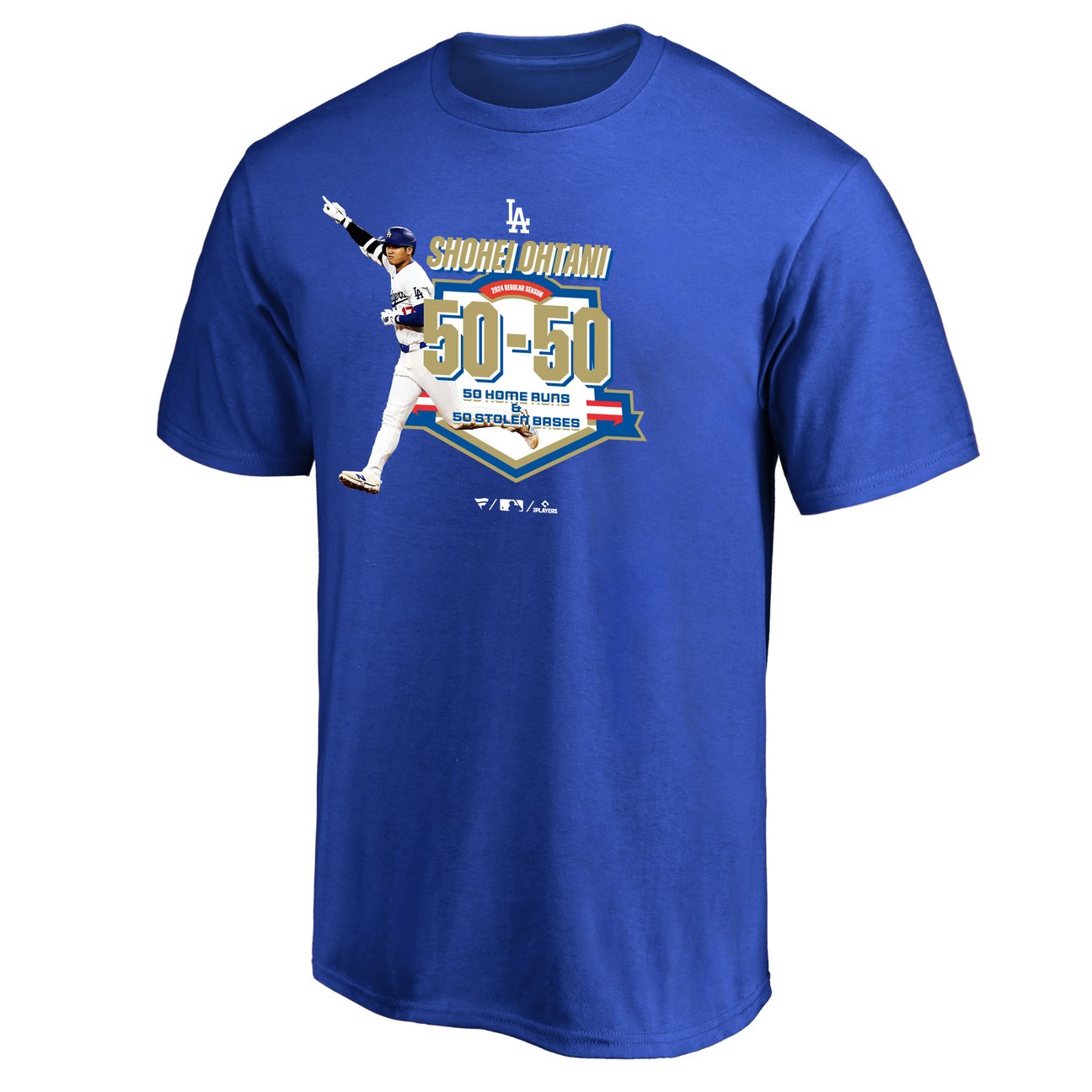 大谷翔平が「50本塁打-50盗塁」の快挙達成、記念のTシャツや