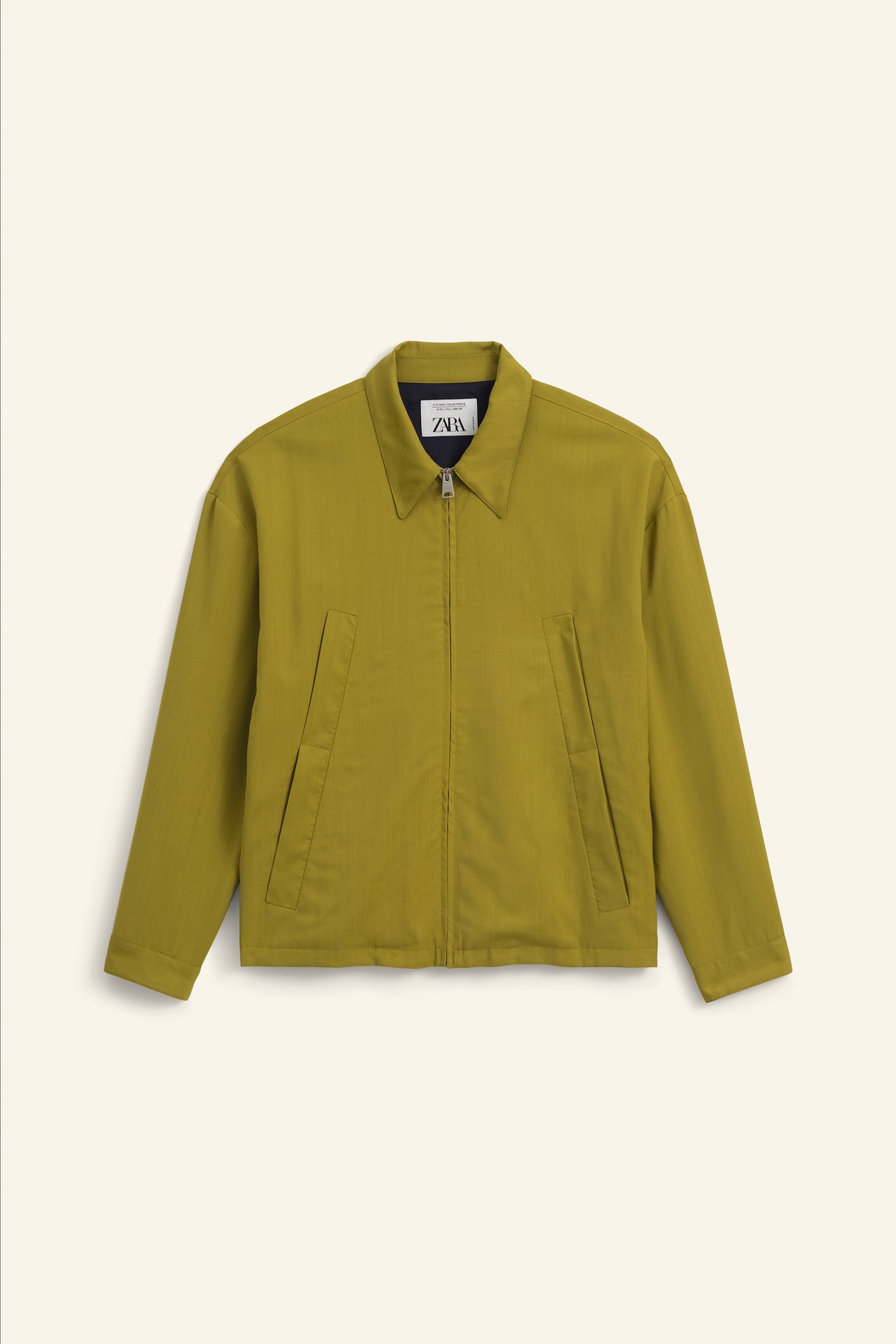 ZARA - ZARA イリディセンテイブ ブルゾン ザラ ショート