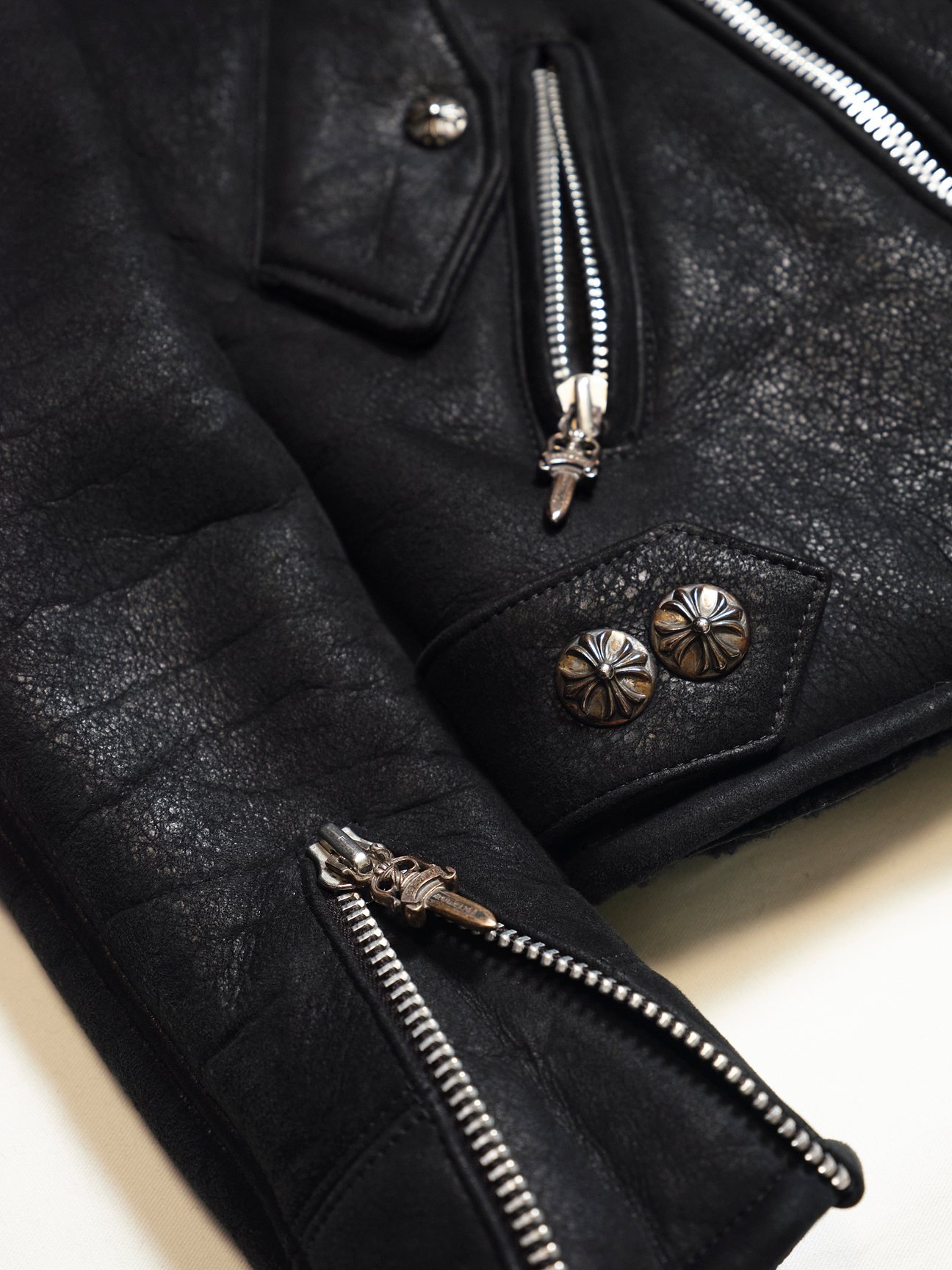 CHROME HEARTS ムートンジャケット 物撮り