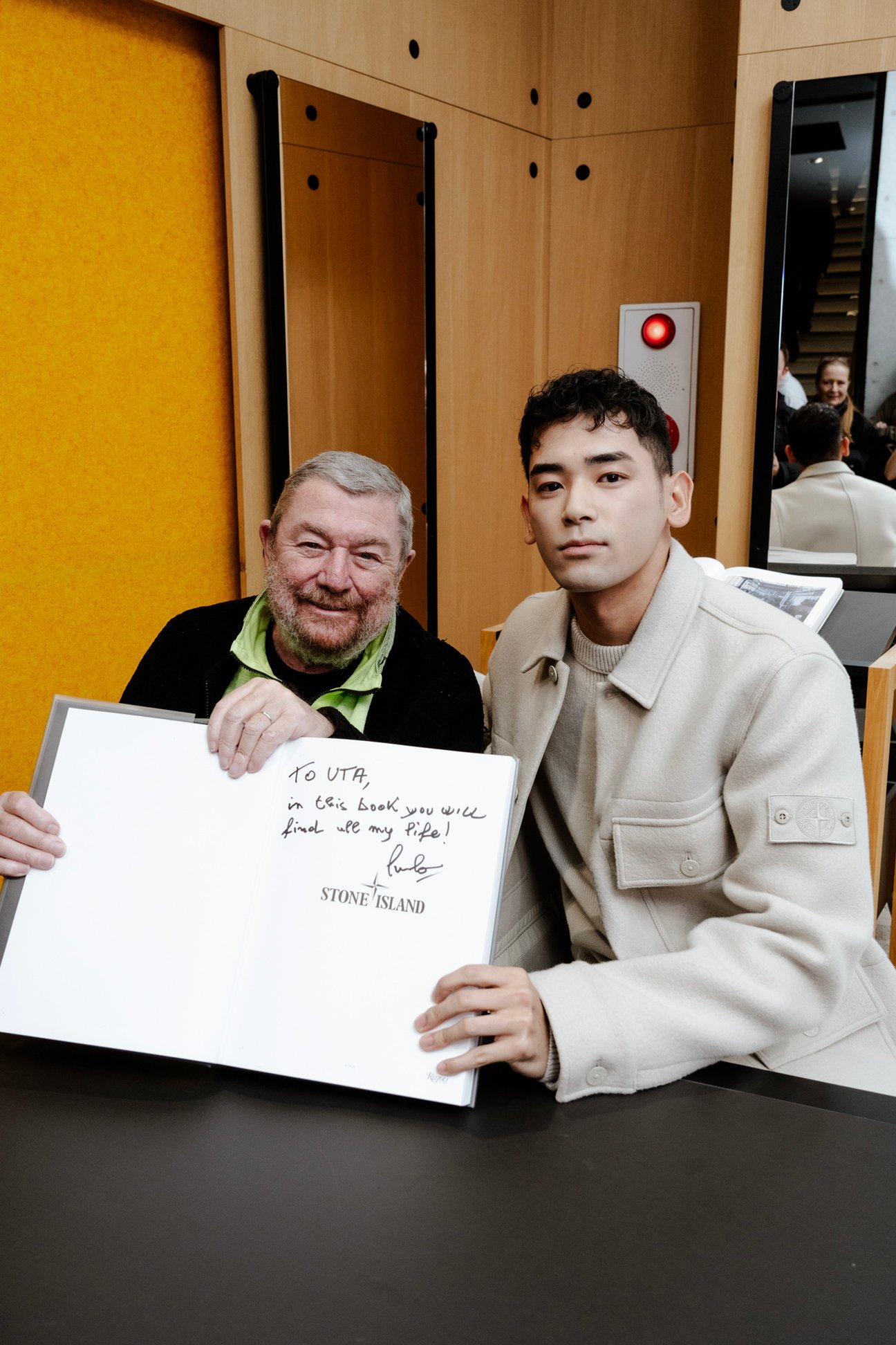 UCHIDA UTAとストーンアイランドのカルロ?リウ?ェッティ会長