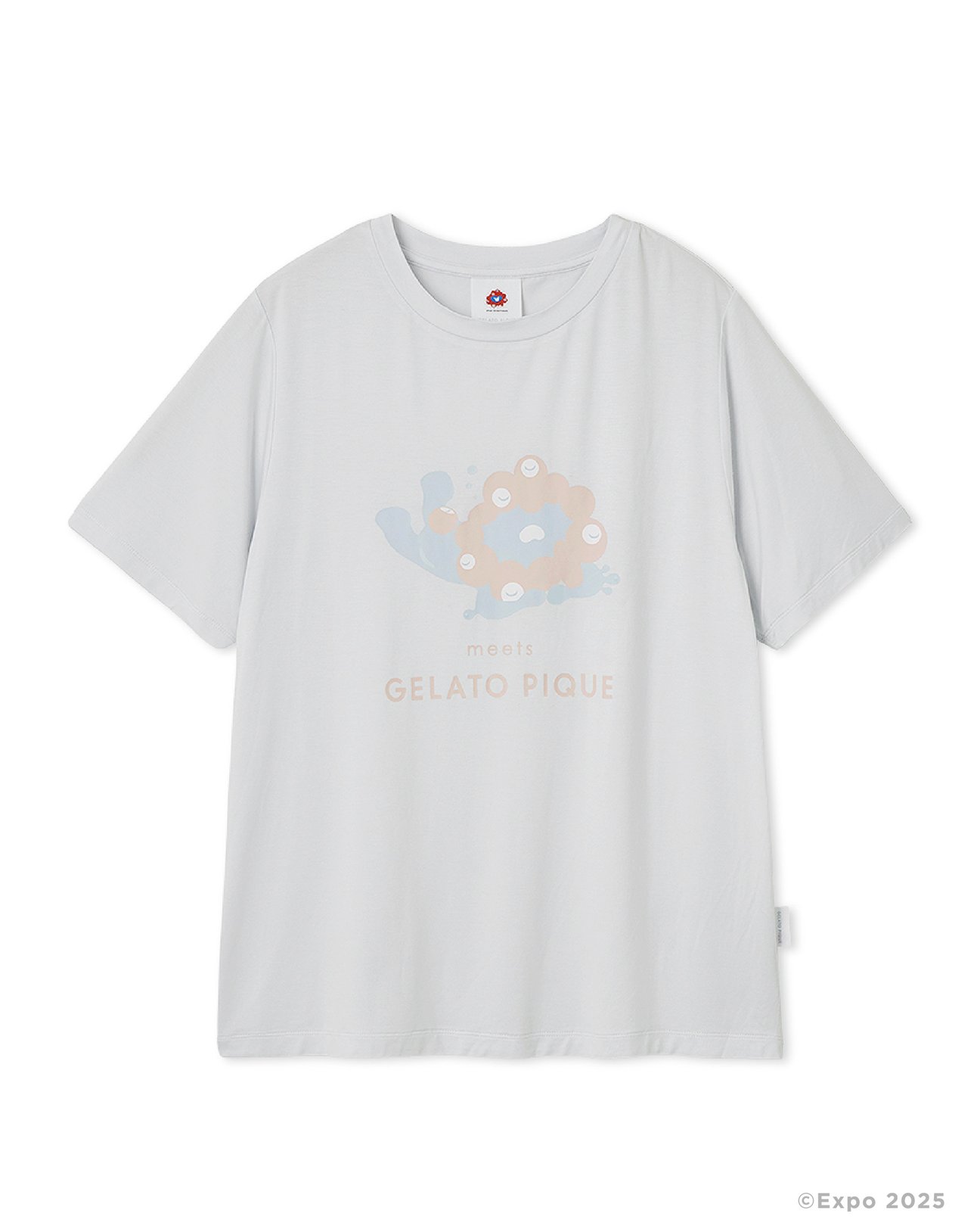 ミャクミャクワンポイント Tシャツ ライトブルー