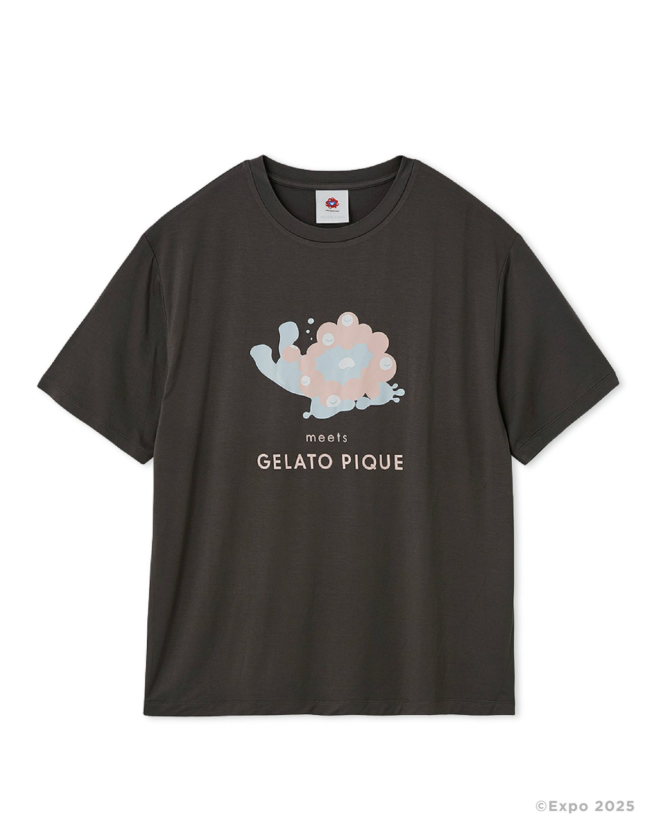 ミャクミャクワンポイント Tシャツ チャコールグレー