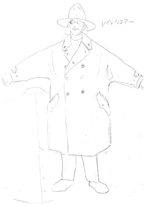 菊池武夫直筆デザイン画