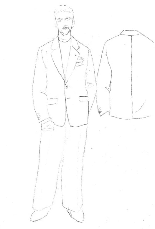 菊池武夫直筆デザイン画