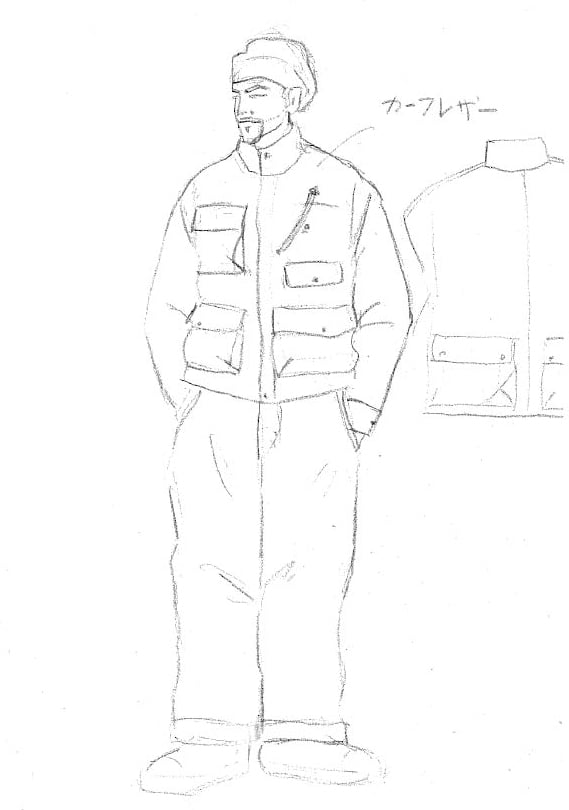 菊池武夫直筆デザイン画