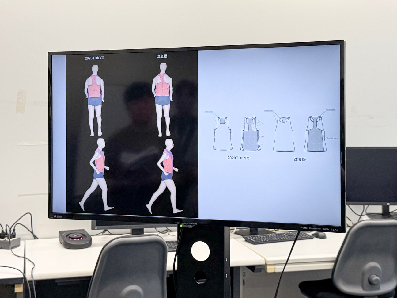 アパレル開発におけるシミュレーション画面