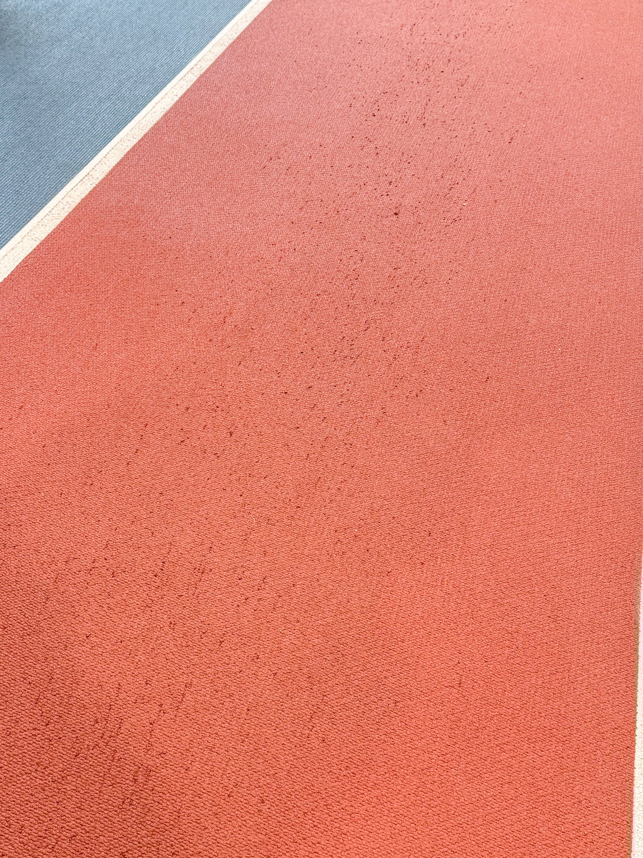 トラックのスパイク跡
