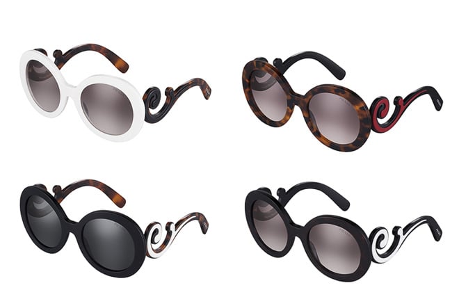 ⚠️週末セール⚠️【PRADA】サングラス　ミニマルバロック　バタフライ　ブラック 極美品 】PRADA プラダ サングラス ミニマル バロック 黒 付属品多数