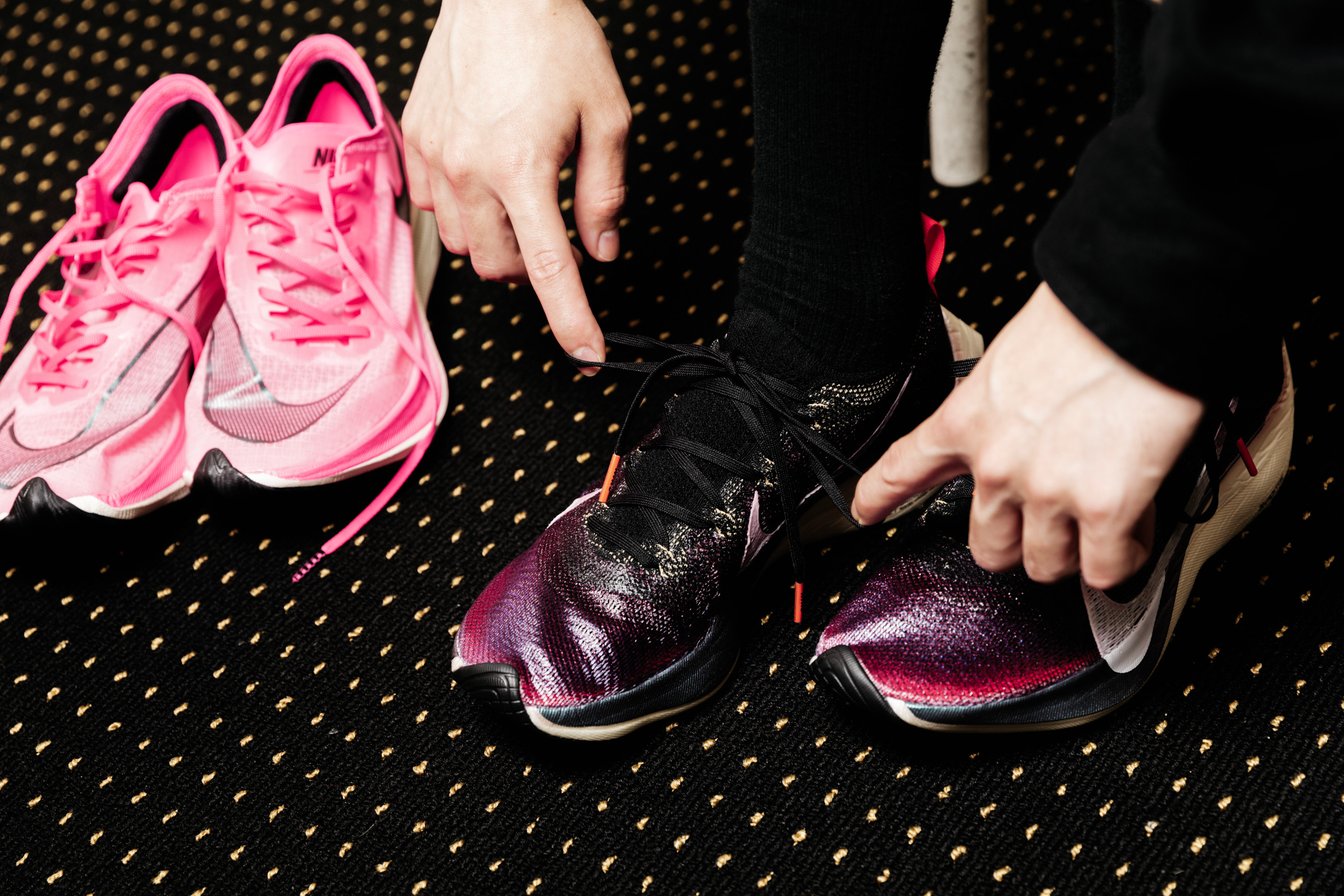 ヴェイパーフライ エリート フライプリント」が借りられたので