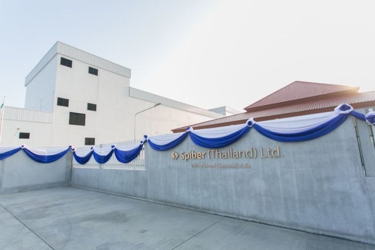 スパイバーのラヨン工場