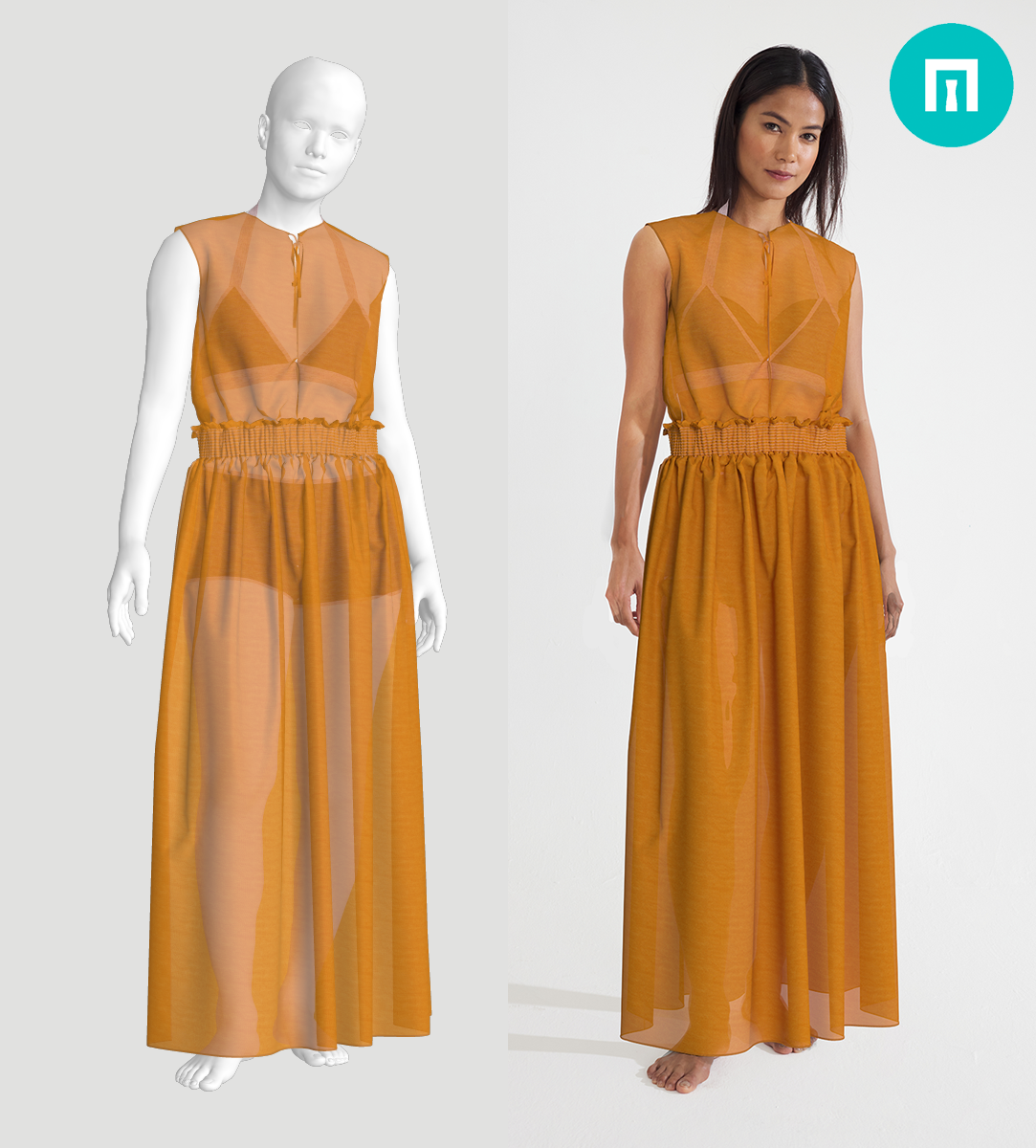 Vstitcher EcoShot バーチャルサンプル着用画像