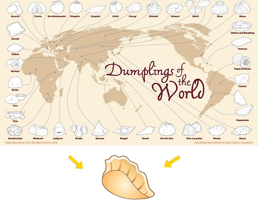 世界の餃子を考慮してデザインされた絵文字