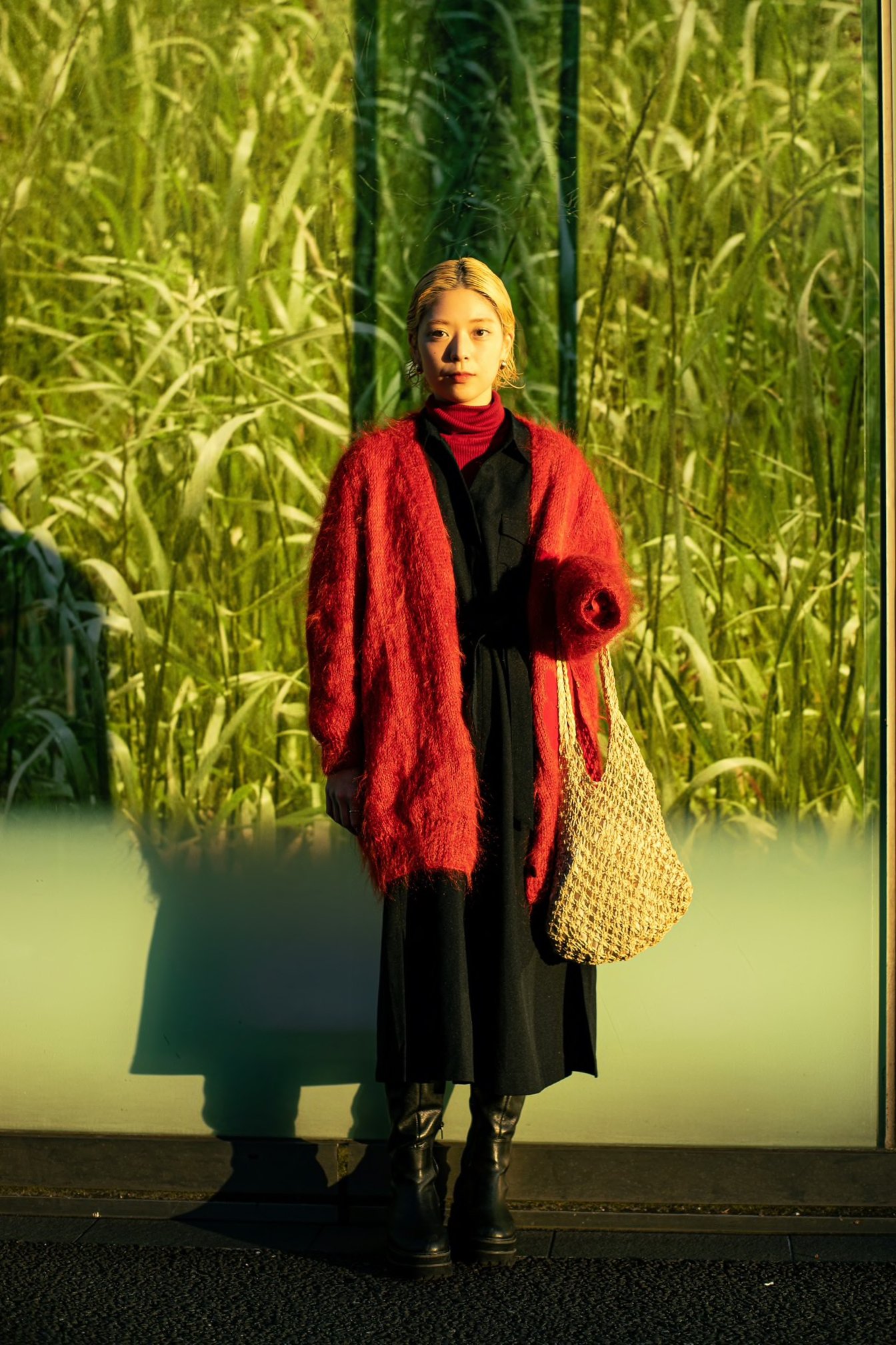 カーディガン モヘア グランジ オーバーサイズ トレンド