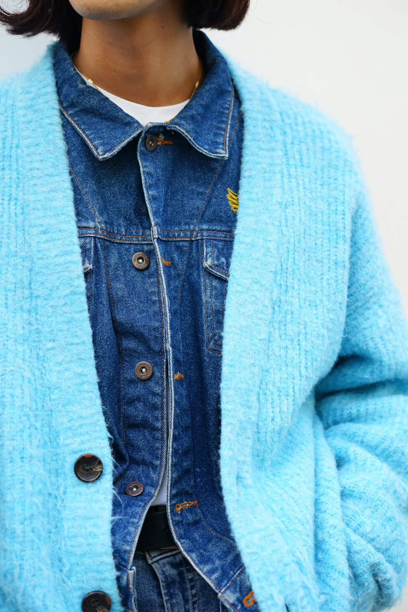 カーディガン モヘア グランジ オーバーサイズ トレンド