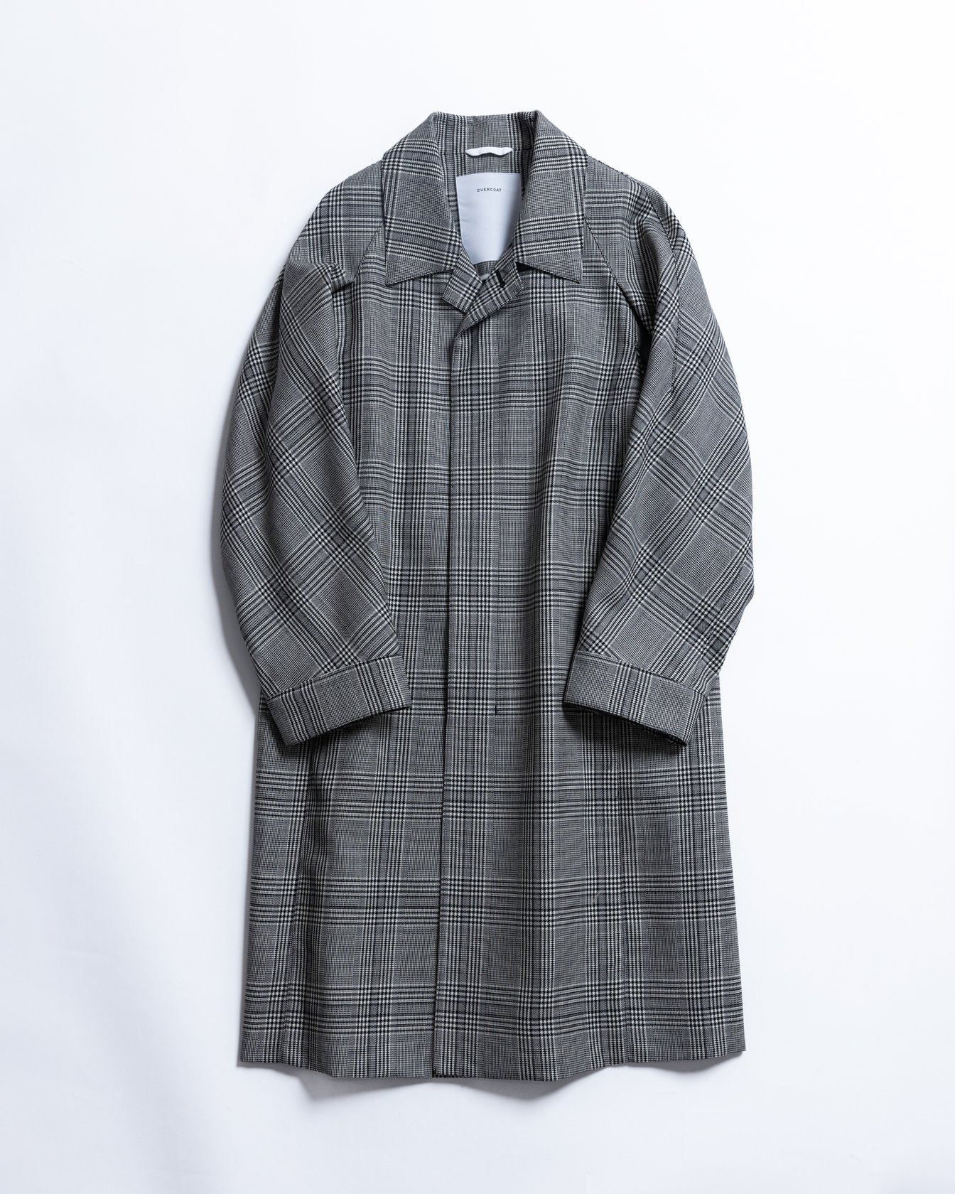 オーバーコート　グレンチェックコート