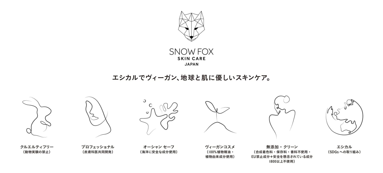 Snow Fox Skincareの創業者が語る「クリーンカルマ」とは