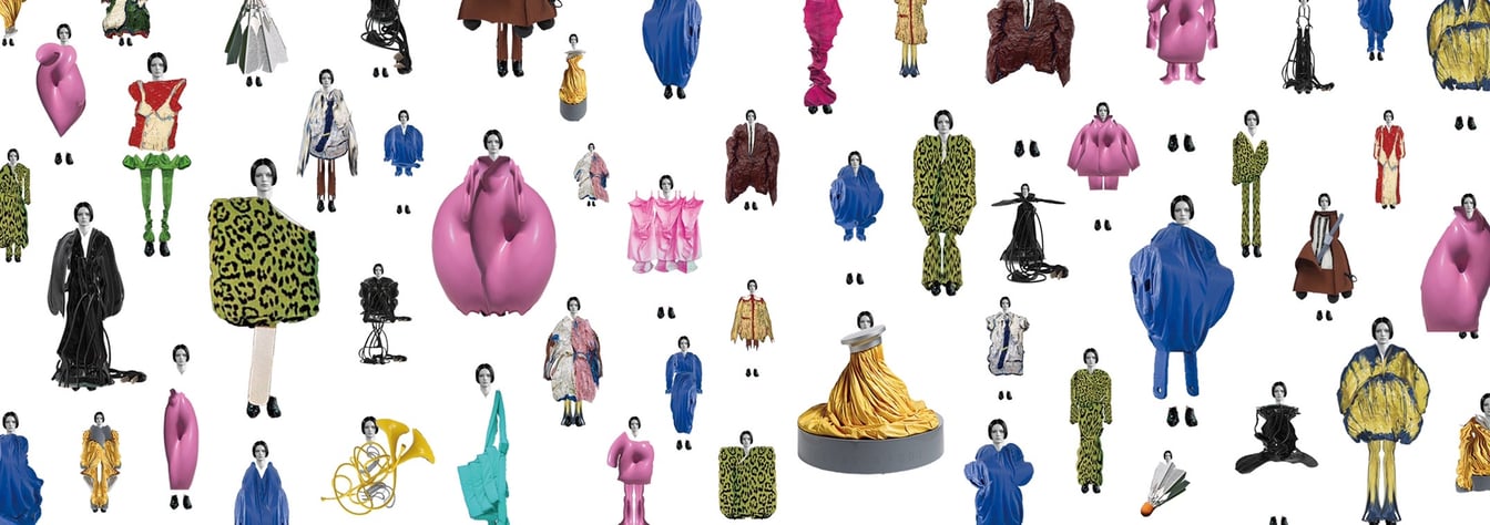 コラージュで表現されたデザイン画