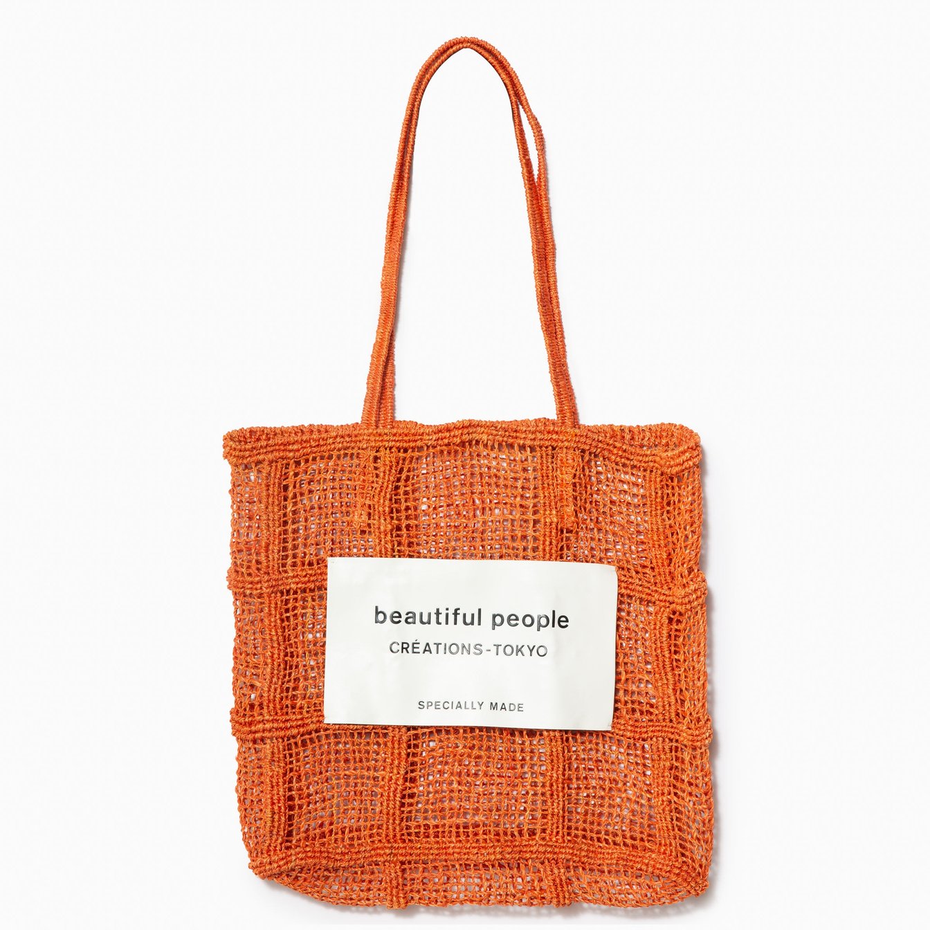 ビューティフルピープルのオレンジのトートバッグ