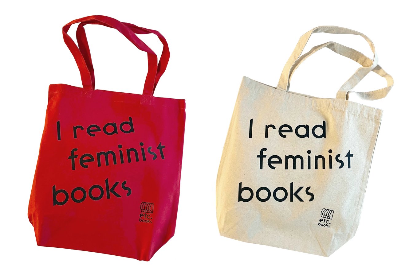 I read feminist books トートバッグ(H37×W36×D12cm)2200円(税込)