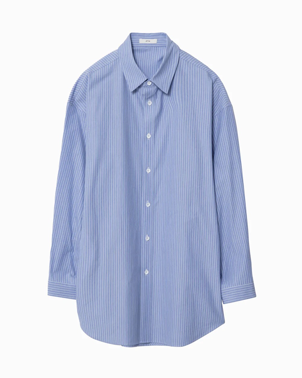 ブルーストライプのロングシャツ&nbsp;